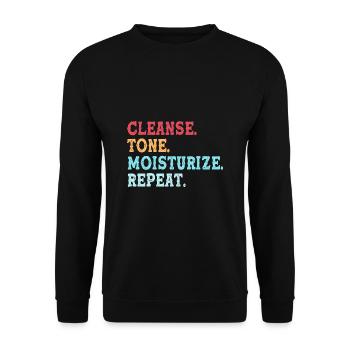Kosmetikerin Make-up - Unisex Pullover - Schwarz - Vorne - Alina (178cm) & Michal (187cm)