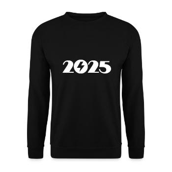 Hochspannung 2025, Elektriker 2025 - Unisex Pullover - Schwarz - Vorne - Alina (178cm) & Michal (187cm)