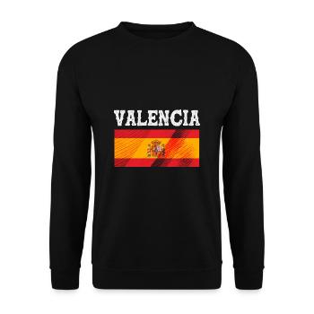 Spanish Valencia - Unisex Sweatshirt - black - Front - Alina (178cm) & Michal (187cm)