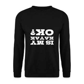 Kayak Kayak - Sweat-shirt Unisexe - noir - Devant - Alina (178cm) & Michal (187cm)
