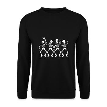 Line Dance - Unisex Sweatshirt - black - Front - Alina (178cm) & Michal (187cm)