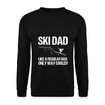 Ski Ski Hiver Sport Ski Cadeau De Vacances De Ski - Sweat-shirt Unisexe - noir - Devant - Alina (178cm) & Michal (187cm)