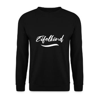 Eifelkind Eifel Dorf Ahrtal Heimat Region Wandern - Unisex Pullover - Schwarz - Vorne - Alina (178cm) & Michal (187cm)