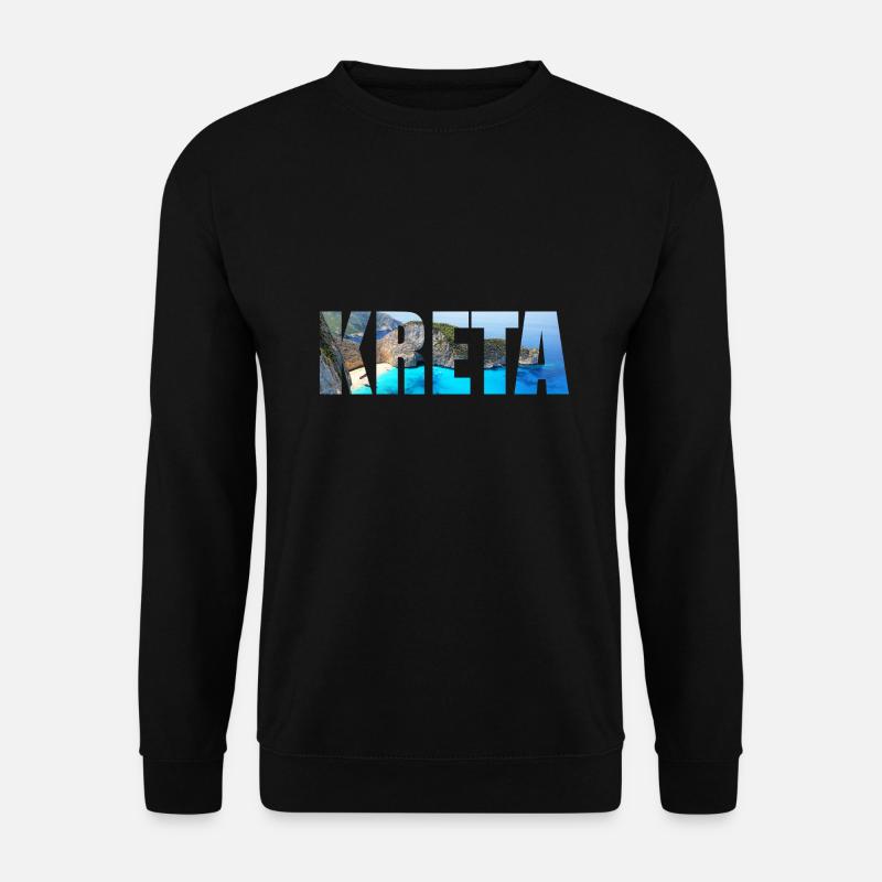 Kreta Urlaubsgeschenke - Unisex Pullover - Schwarz