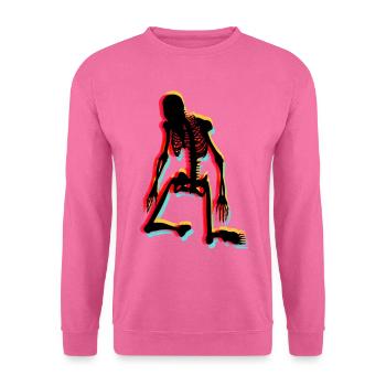 Skelett - Unisex Pullover - Pink - Vorne