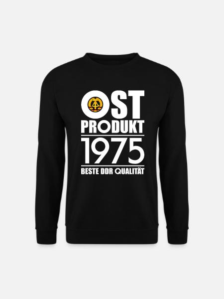 OSTPRODUKT 1975 DDR OSSI 51. GEBURTSTAG - Unisex Pullover - Schwarz