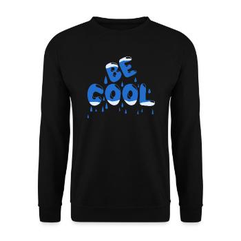 Be cool again - Unisex Pullover - Schwarz - Vorne - Alina (178cm) & Michal (187cm)
