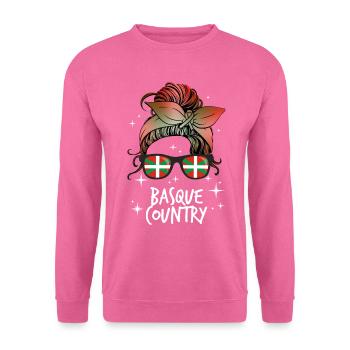 Pays Basque - Sweat-shirt Unisexe - rose - Devant