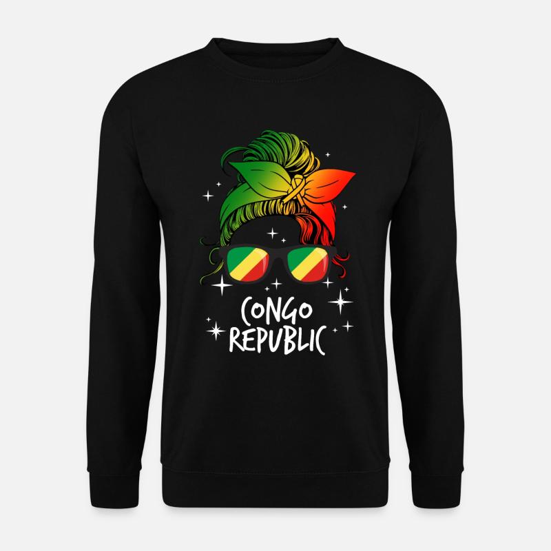 Kongo Republik - Unisex Pullover - Schwarz