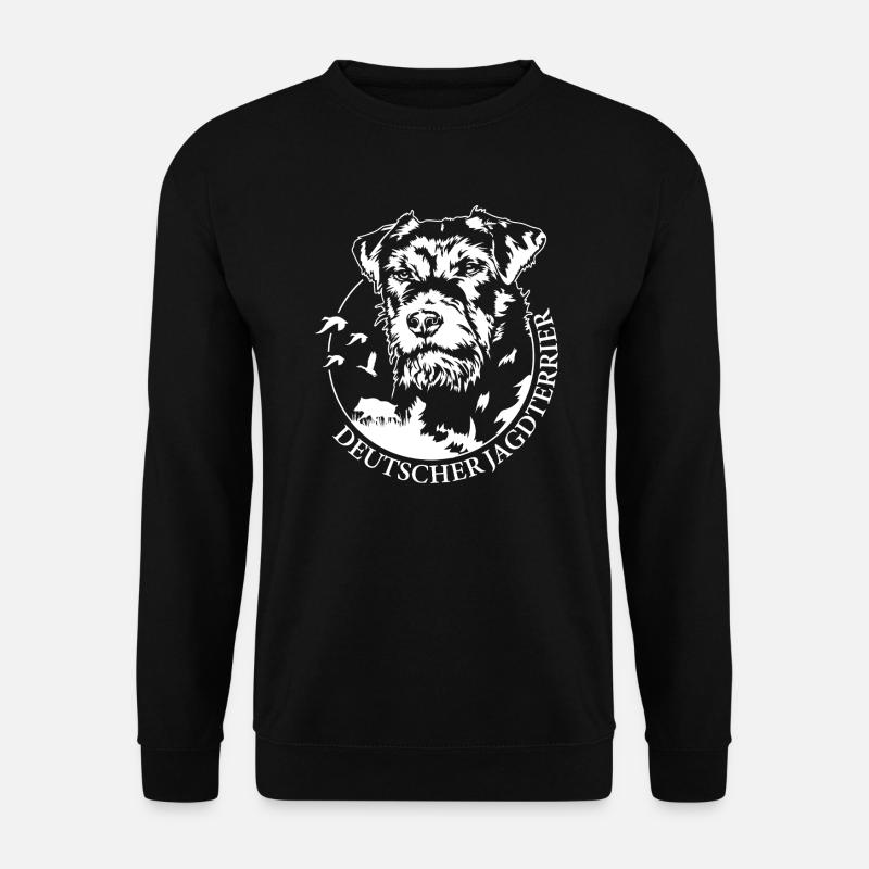 Deutscher Jagdterrier Jagdhunde Hunde Wilsigns - Unisex Pullover - Schwarz
