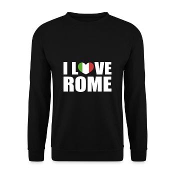 Italien Rom - Unisex Pullover - Schwarz - Vorne - Alina (178cm) & Michal (187cm)