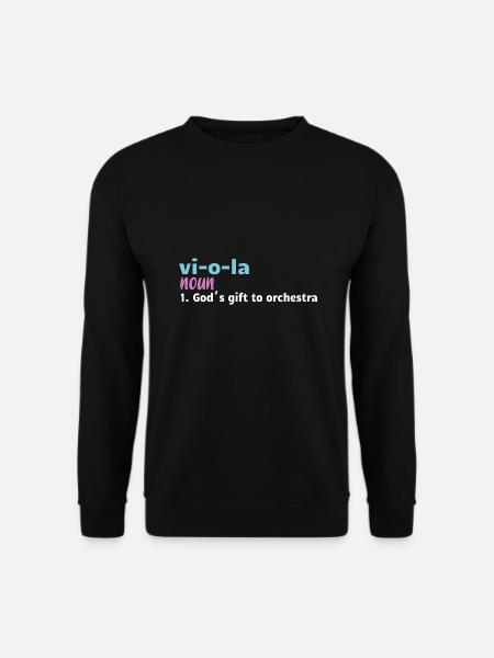 VIOLA MUSICAL INSTRUMENT: Viola Definition - Unisex Pullover - Schwarz