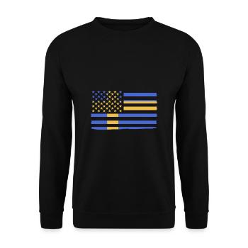 Schweden Schwedisch - Unisex Pullover - Schwarz - Vorne - Alina (178cm) & Michal (187cm)