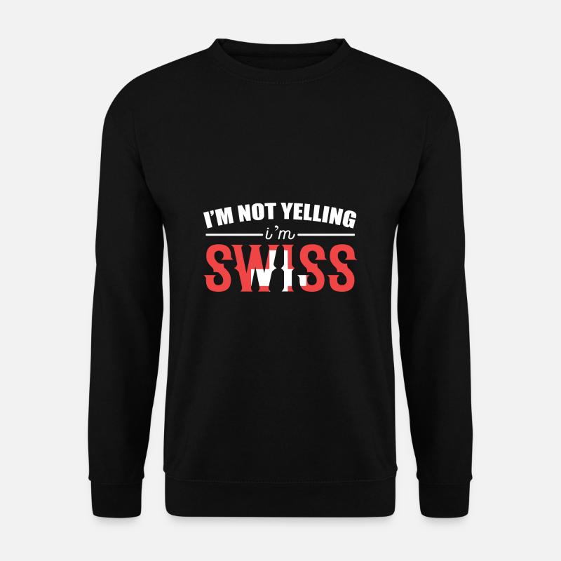 Schweiz Schweizer Schweizerdeutsch - Unisex Pullover - Schwarz