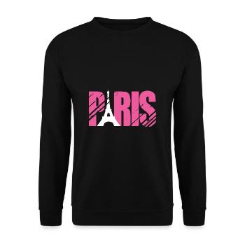 Frankreich - Unisex Pullover - Schwarz - Vorne - Alina (178cm) & Michal (187cm)
