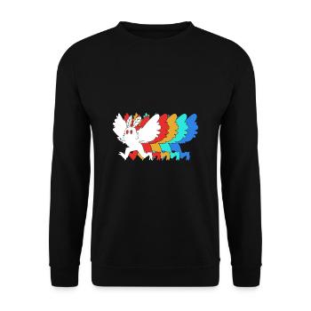 Papillon de nuit - Sweat-shirt Unisexe - noir - Devant - Alina (178cm) & Michal (187cm)