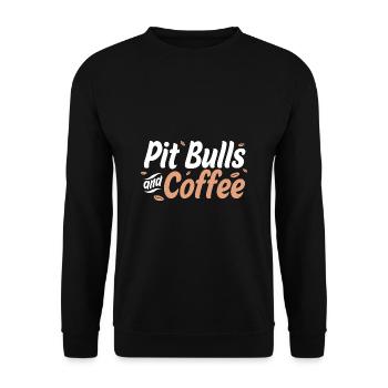 Pitbull - Sweat-shirt Unisexe - noir - Devant - Alina (178cm) & Michal (187cm)