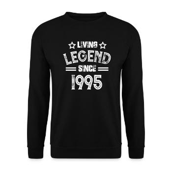 Living Legend depuis 1995 95er cadeau cru - Sweat-shirt Unisexe - noir - Devant - Alina (178cm) & Michal (187cm)