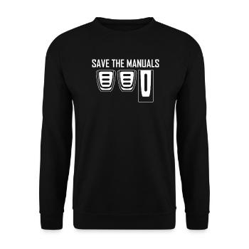 Enregistrer les manuels Réglage manuel de la vitesse - Sweat-shirt Unisexe - noir - Devant - Alina (178cm) & Michal (187cm)