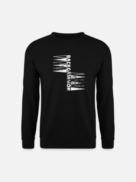 Backgammon Strategie Brettspiel Tavla Tavli Spiel - Unisex Pullover - Schwarz