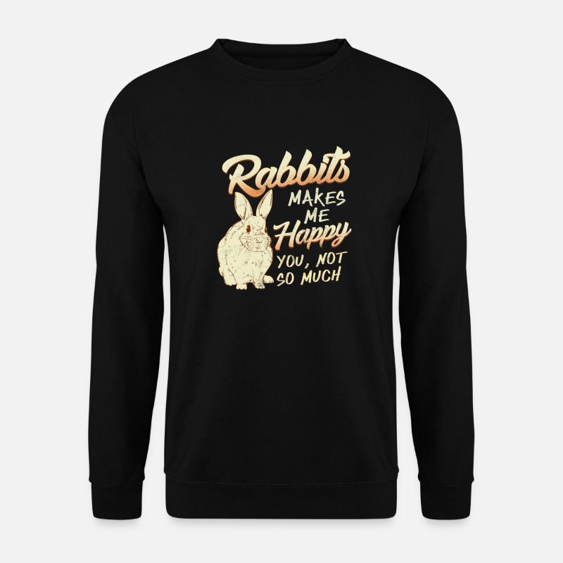 Kaninchen - Unisex Pullover - Schwarz