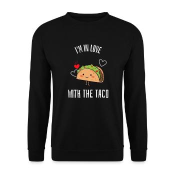 Tacos Tacos Tacos Tacos Tacos Tacos Cadeau - Sweat-shirt Unisexe - noir - Devant - Alina (178cm) & Michal (187cm)