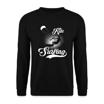 Surfer Kitesurfer Kitesurf kitesurfing - Unisex Sweatshirt - black - Front - Alina (178cm) & Michal (187cm)