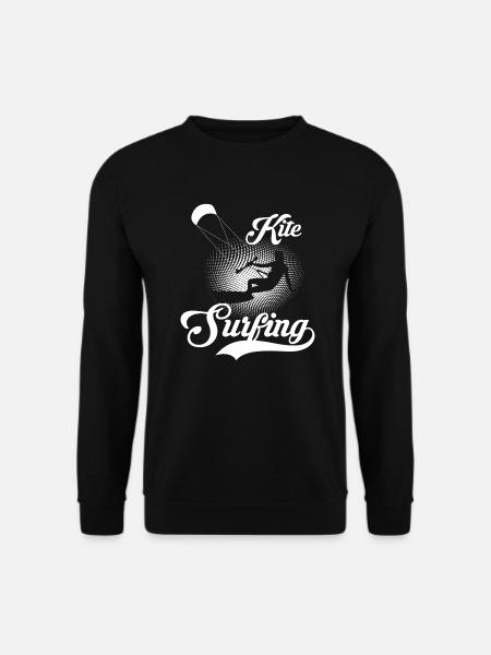 Wellenreiter Kitesurfer Kitesurf Kitesurfing - Unisex Pullover - Schwarz