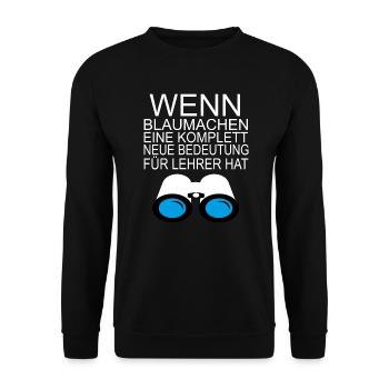 Funny satire AFD message portal Professeur cadeau - Sweat-shirt Unisexe - noir - Devant - Alina (178cm) & Michal (187cm)