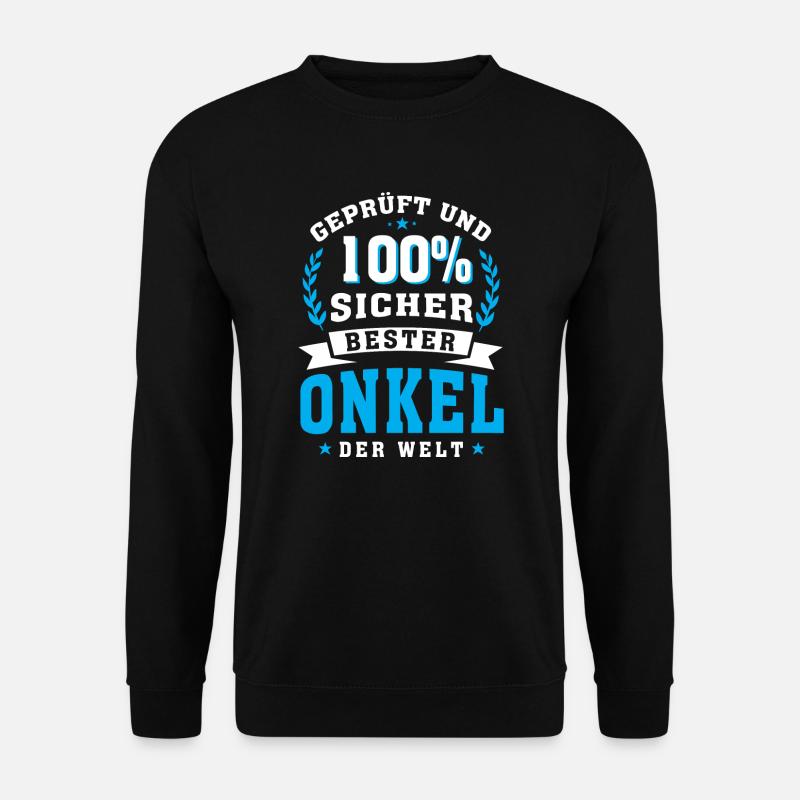 Bester Onkel der Welt - Unisex Pullover - Schwarz