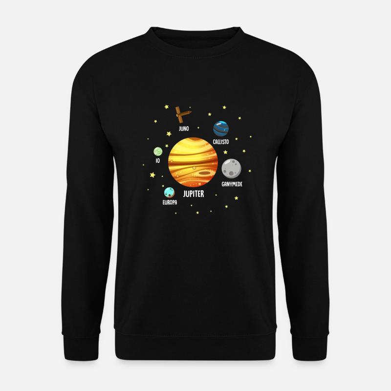 Jupiter Planet Universe Astronomy Coole Milchstraße - Unisex Pullover - Schwarz