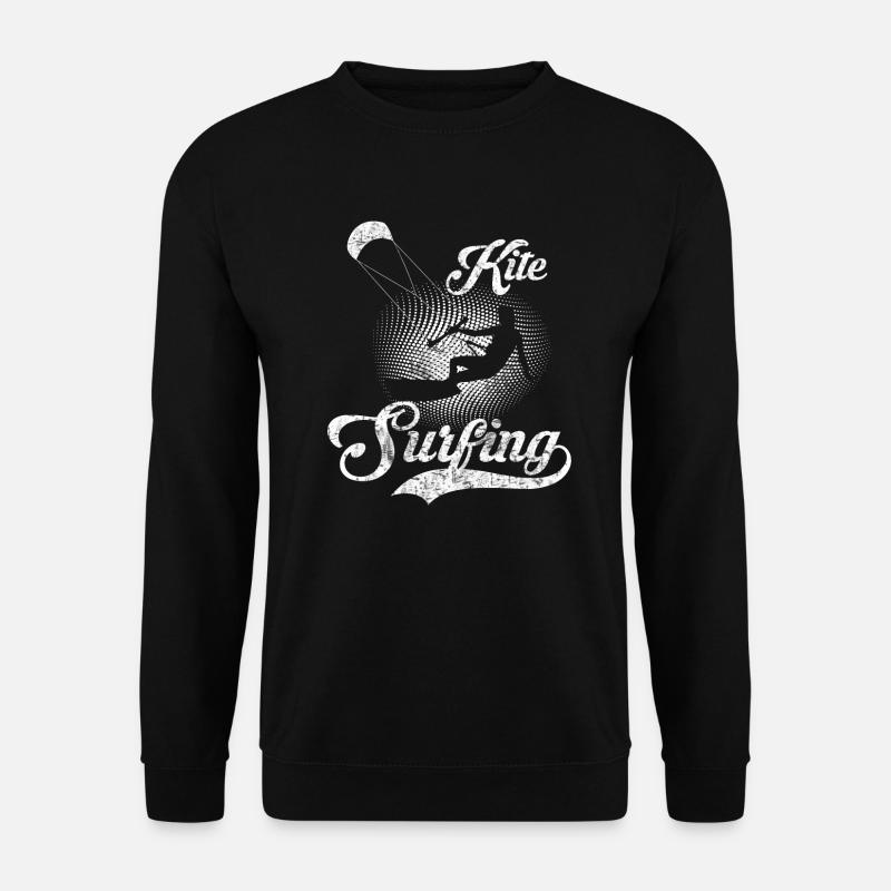 Wellenreiter Kitesurfen Kitesurfer Kitesurfing - Unisex Pullover - Schwarz