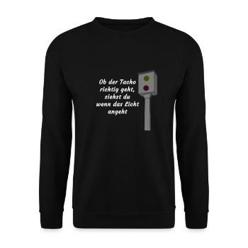 Speed camera white - Unisex Sweatshirt - black - Front - Alina (178cm) & Michal (187cm)