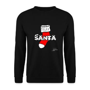 Christmas Christmas Christmas Christmas time - Unisex Sweatshirt - black - Front - Alina (178cm) & Michal (187cm)