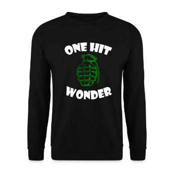 Soldier Soldier Gift Hand Grenade Grenade Boom - Unisex Sweatshirt - black - Front - Alina (178cm) & Michal (187cm)