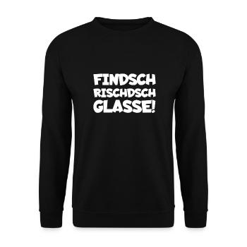 I think that's really great Saxon Saxon dialect - Unisex Sweatshirt - black - Front - Alina (178cm) & Michal (187cm)