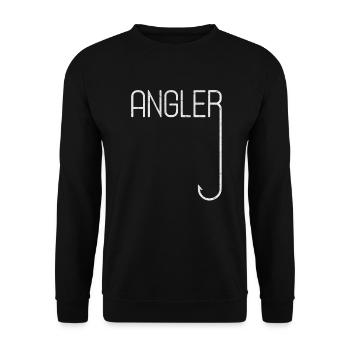 Angler - Unisex Pullover - Schwarz - Vorne - Alina (178cm) & Michal (187cm)