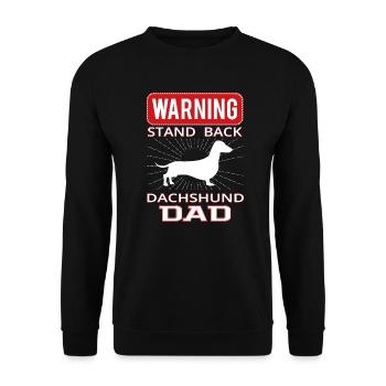 Dachshund Funny Gift Shirt - Unisex Sweatshirt - black - Front - Alina (178cm) & Michal (187cm)