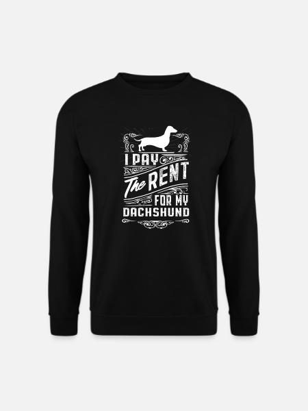 Dachshund Funny Gift Shirt - Unisex Sweatshirt - black