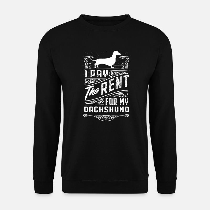 Dackel lustiges Geschenk Shirt - Unisex Pullover - Schwarz