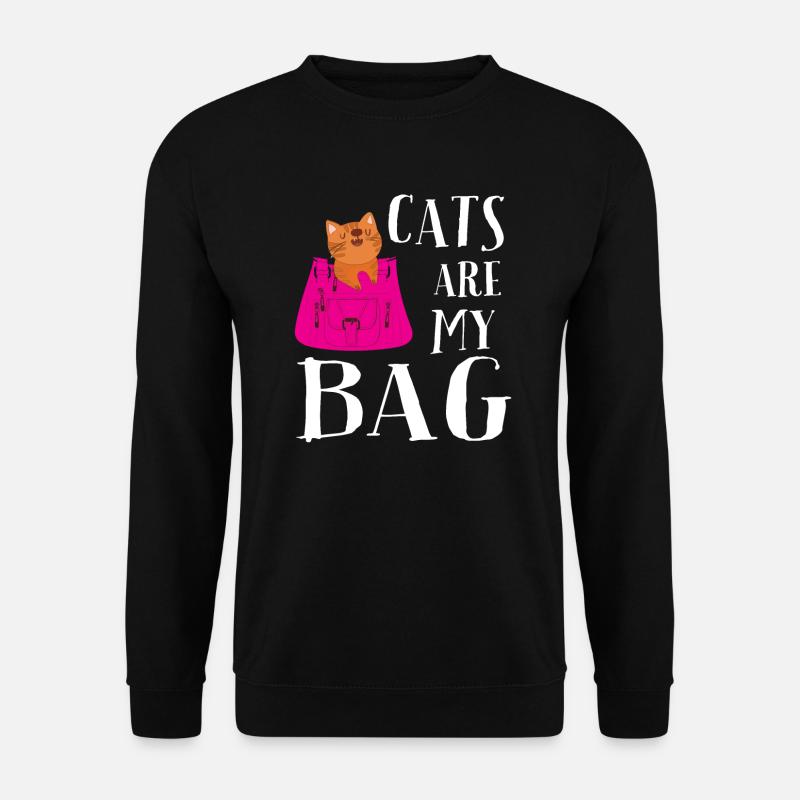 Cats are my bag - Unisex Sweatshirt - black