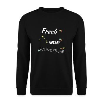 Frech Sauvage femmes Chemise - Sweat-shirt Unisexe - noir - Devant - Alina (178cm) & Michal (187cm)