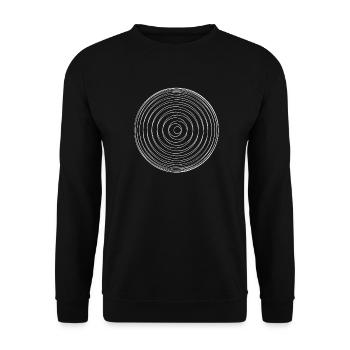 Geometrische Kunst - Unisex Pullover - Schwarz - Vorne - Alina (178cm) & Michal (187cm)