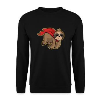 Faultier - Unisex Pullover - Schwarz - Vorne - Alina (178cm) & Michal (187cm)