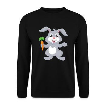 Lapin - Lapin - Design - Sweat-shirt Unisexe - noir - Devant - Alina (178cm) & Michal (187cm)