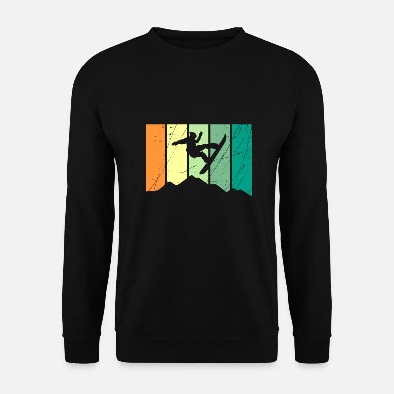 Snowboard Snowboard Snowboard Snowboard Snowboard - Unisex Sweatshirt - black