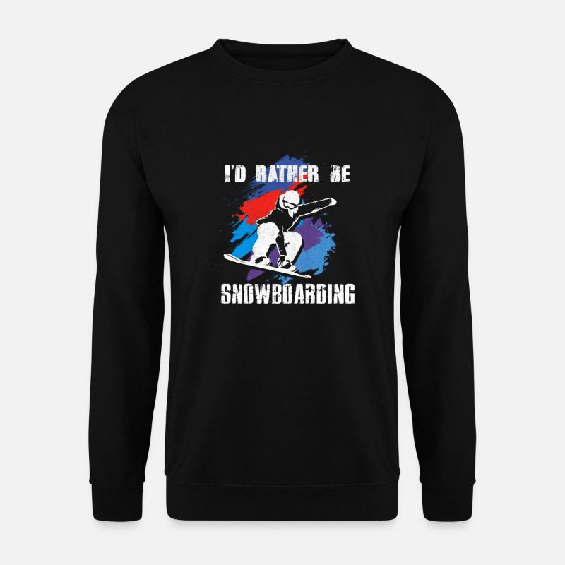 Snowboard Snowboarder Snowboarden - Unisex Pullover - Schwarz