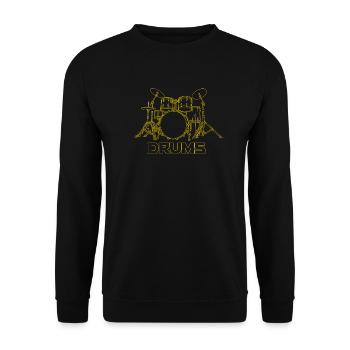 Batterie Percussion Percussion - Sweat-shirt Unisexe - noir - Devant - Alina (178cm) & Michal (187cm)