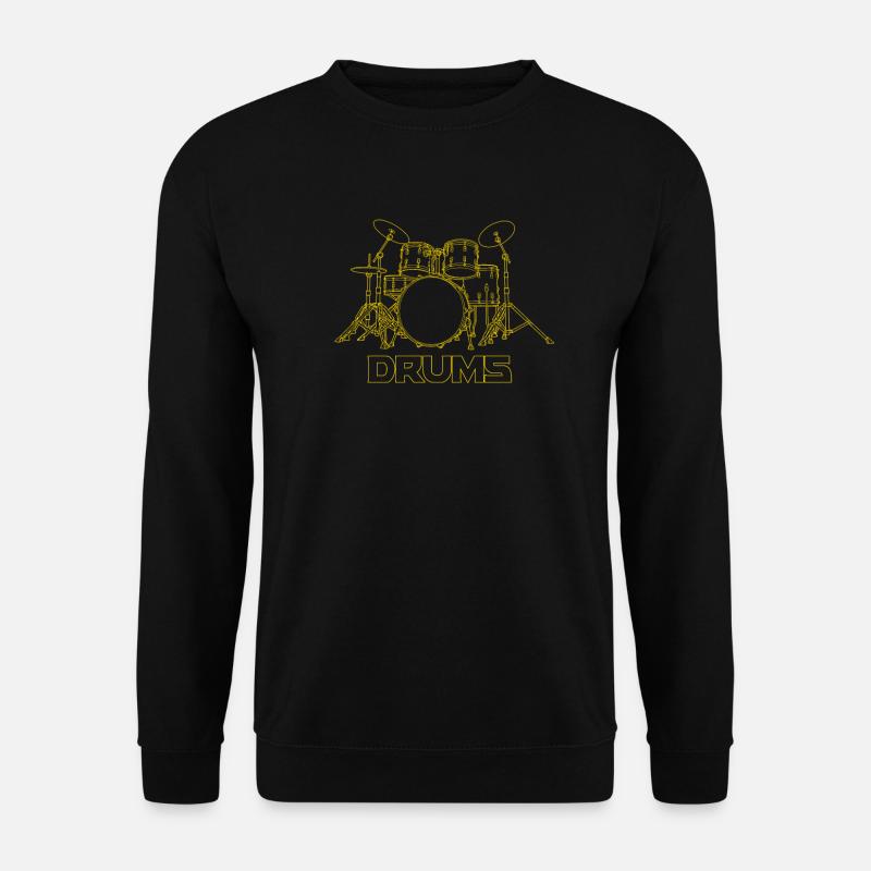 Drums Gift Drummer Percussion - Unisex Sweatshirt - black