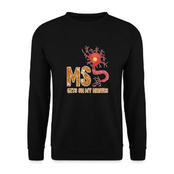Conception de la sclérose en plaques - Sweat-shirt Unisexe - noir - Devant - Alina (178cm) & Michal (187cm)